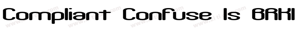 Compliant Confuse 1s BRK1 (7)字体转换